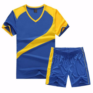 <b>Soccer</b> Blue and Yellow Jersey and Shorts Set with Lightweight Fabric and OEM Private Label Manufacturing Service - Product Image 6