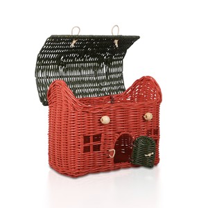 Rattan house <b>lidded</b> <b>baskets</b> great choice children handbag for girls decorative kid storage <b>basket</b> - Product Image 4