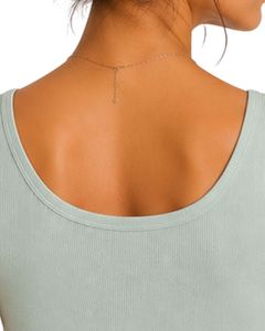 เสื้อกล้ามผ้าฝ้ายริบสีเขียวมรกตสำหรับผู้หญิง ติดกระดุมด้านหน้า ทรงครอป แขนกุด ทรงเข้ารูป สวมใส่สบาย เหมาะสำหรับฤดูร้อน เนื้อผ้านุ่ม ยืดหยุ่น แฟชั่น - Product Image 6