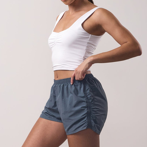 Nouveaux shorts de course taille haute pour femme, effet rafraîchissant et doux, avec doublure de compression, pour le jogging et l'entraînement fitness - Product Image 1