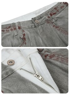 Vaqueros anchos de mezclilla para hombre, lavado oscuro, corte holgado, cintura alta, estilo casual urbano, algodón tejido para otoño - Product Image 2