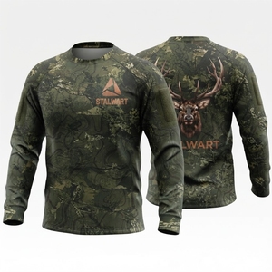Chemise de protection solaire camouflage pour homme UPF 50+ à manches longues respirante, haut de gamme pour la chasse, style tendance pour les marchés américain et européen - Product Image 6