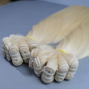 Extensions Super Double Trame de Machine de Style Droit Premium 100% Cuticule Vierge Alignée Bolonde Humaine Cambodgienne - Product Image 6