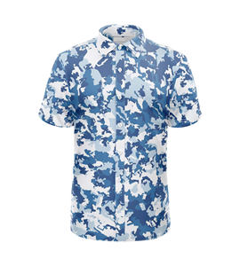 Chemise décontractée pour homme de bonne qualité, anti-rides, respirante, à séchage rapide, col boutonné, manches courtes, impression par sublimation, légère - Product Image 6