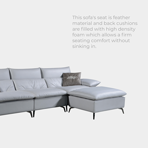 ชุดโซฟาปรับเอนแบบแยกส่วน Goodnite ทนทาน เป็นมิตรกับสิ่งแวดล้อม ดีไซน์เรียบง่าย หุ้มด้วยผ้าบุเบาะรองหลังและที่วางแขนบุนวม - Product Image 3