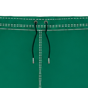 Pantalones Cortos de Rugby Verde Esmeralda y Blancos con Cordón Ajustable, Cintura Elástica, Ribete en Contraste, Personalizables, Transpirables, para Entrenamiento Deportivo y Equipos - Product Image 6