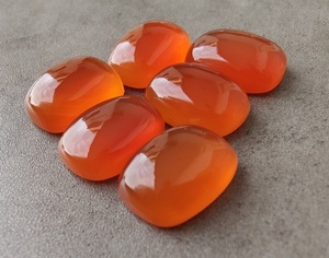 พลอยคาร์เนเลียนธรรมชาติทรงยาวแบบคูชั่น สำหรับทำเครื่องประดับ - Product Image 4