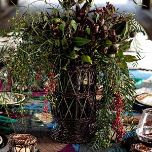 Vintage Style For Garden Uses <b>Rattan</b> Candle Holder Handmade Woven <b>Lantern</b> Outdoor Decor Patio Lighting And Event Home Styling - Product Image 4