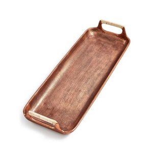 Handmade Copper Hammered Food Serving <b>Tray</b> Rectangular Shape For Home Kitchenware Tabletop <b>Snacks</b> & Drinks Serving <b>Trays</b> - Product Image 6