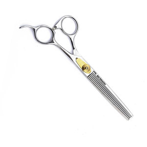 ชุดกรรไกรตัดแต่งขนสัตว์เลี้ยงมืออาชีพ กรรไกรซอยขนสำหรับสุนัขและแมว สแตนเลสสตีล สำหรับตัดและจัดแต่งทรงขน - Product Image 3