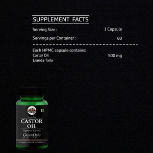 Aceite de Ricino 60 Cápsulas Vegetarianas Rellenas de Líquido Prensado en Frío a Base de Plantas Suplemento Antioxidante y de Apoyo Inmunológico para Adultos - Product Image 4