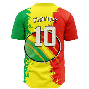 Maillot de baseball 2026 à séchage rapide et respirant, chemise de baseball/softball boutonnée pour garçons et unisexe - Product Image 4