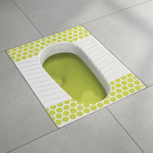 Inodoro de Cerámica Verde Rústico, Tipo Orissa, Montado en el Suelo, para Proyectos de Hoteles con Estilo Africano Auténtico - Product Image 6