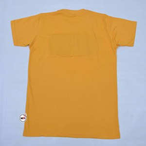 เสื้อยืดปักโลโก้ตามสั่ง คอกลม ทรงปกติ ผ้าคอตตอนเจอร์ซีย์ แขนสั้น สวมใส่สบาย ระบายอากาศได้ดี สีเหลือง ตัวอักษร - Product Image 5