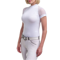 Chemises de base pour l'équitation pour femmes, design personnalisé, coupe régulière, légères, respirantes, séchage rapide, polyester, pour l'extérieur