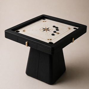 Elysian Square Premium Carrom Table Modern Board with Sturdy Pedestal Base Elegant Design for Home & club - Product Image 6
