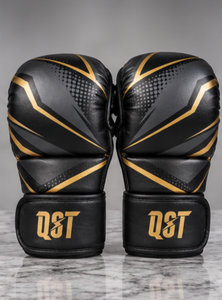 Gants d'entraînement MMA haute performance en cuir PU avec protection rembourrée des jointures et sangle de poignet sécurisée en Velcro - Product Image 5