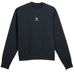 เสื้อสเวตเชิ้ตคอกลมผู้ชาย ผลิตจากผ้าฝ้ายรีไซเคิล สีชาร์โคล เป็นมิตรต่อสิ่งแวดล้อม คุณภาพพรีเมียม แขนยาว สวมใส่สบาย เหมาะสำหรับทุกวัน - Product Image 2