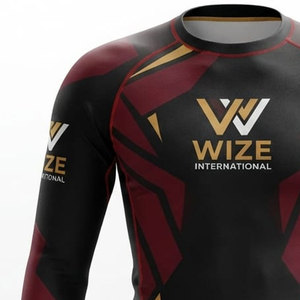 Wholesale Half Sleeve Custom Printed BJJ & MMA <b>Men's</b> Rash guard Solid Color Sportswear at Wholesale Price <b>Compression</b> <b>Shirt</b> - Product Image 4