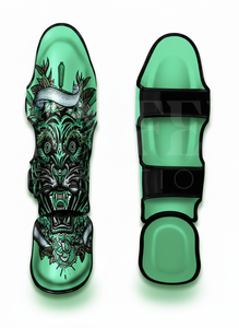 100% High Quality Custom Sublimation Martial Arts Training Muay Thai Shin Guards Latest Style <b>Foot</b> <b>Protection</b> Kickboxing Guards - Product Image 4