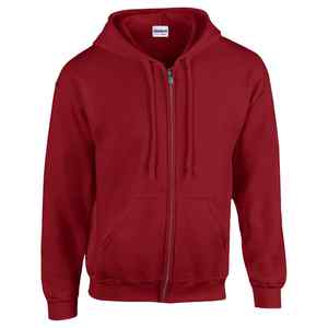 Sweat à capuche zippé à épaules tombantes en coton 100% 500 GSM, sweat à capuche lourd en plusieurs couleurs - Product Image 6