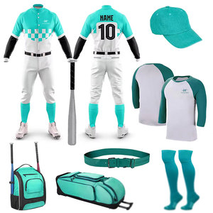 Nuevo Diseño de Alta Calidad, Uniformes de Béisbol Transpirables de Secado Rápido, Poliéster Personalizable, Venta en Línea para Adultos, Precio Económico al por Mayor - Product Image 1