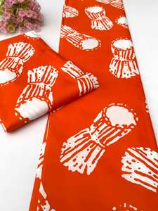 Tissu en coton Ankara imprimé africain de qualité export pour vêtements, artisanat et accessoires - Product Image 5