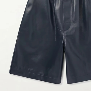 Pantalones Cortos de Cuero Genuino 100% para Hombre, de Alta Calidad, con Logotipo Personalizado, Formales, de Cintura Media, de Secado Rápido, Transpirables, con Bolsillos, Venta al Por Mayor - Product Image 3