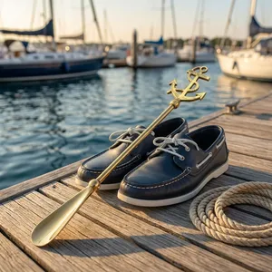 Calzador de Ancla con Mango Largo, Ayudante Náutico para Calzarse, Decoración Marítima para Yates, Accesorio Costero para el Hogar, Regalo para Marineros, Calzado de Lujo para Barcos - Product Image 2