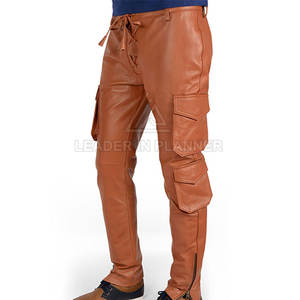 Pantalones de Cuero para Hombre, Transpirables, de Estilo Único, para Venta en Línea, Lavados, Personalizados con su Propio Diseño - Product Image 5