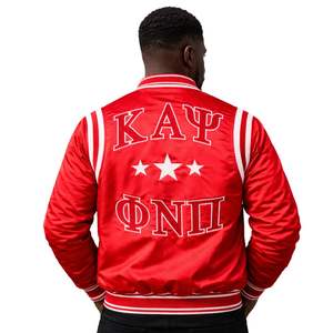 Chaqueta Bomber Retro de Satén Kappa Alpha Psi, Ropa de Fraternidad Griega con Diseño Clásico, Comodidad Premium y Ajuste Elegante - Product Image 2