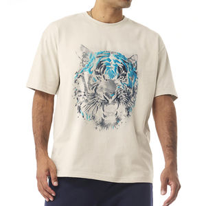 Camisetas de Alta Calidad 100% Algodón con Hombros Caídos para Impresión Puff, Personalizables con Logotipo y Gráficos para Hombre - Product Image 1