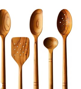 Ensembles de couverts en bois de luxe de haute qualité, faits à la main, vaisselle jetable, directement de l'usine, ensemble de cuillères en bois durables - Product Image 1