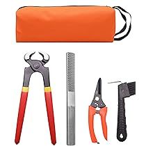 Juego de Instrumentos Veterinarios Equinos Profesionales, Kit de Herramientas para Herradores de Caballos, Incluye Cortaúñas, Recortador de Pezuñas, Lima, Cepillo, etc. - Product Image 2