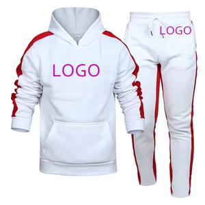 Ensemble de survêtements unisexes personnalisés coupe classique en molleton de coton, 2 pièces, avec sweat à capuche et pantalon de jogging, pour couple, décontracté, pour homme - Product Image 6