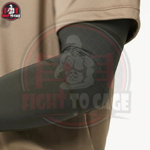 Mangas de compresión para brazos de color verde, fabricadas en Pakistán, para seguridad deportiva, soporte de codo, precio mayorista, buen proveedor - Product Image 6