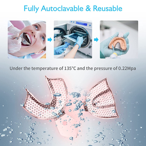 Juego de Bandejas para Impresiones Dentales, Equipo Dental Profesional para Aplicaciones Clínicas - Product Image 6