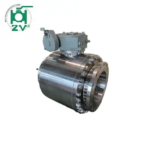 6 Inch 300 RFxRF Stainless Steel Trunnion Mounted Chemical Ball Valve