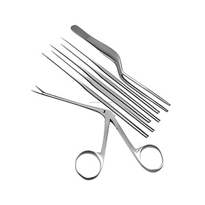 Kit de 7 Piezas de Instrumentos Quirúrgicos de Diagnóstico ORL (Oído, Nariz y Garganta), Cureta de Otología, Pinzas, Proveedor Mayorista - Product Image 2