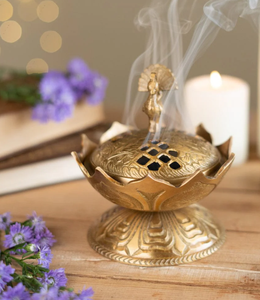 Brûleur d'encens en laiton de haute qualité, artisanal, décoratif, cadeau, décoration d'intérieur, artisanat, exportation mondiale - Product Image 1