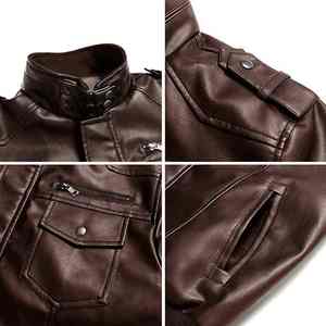 Chaquetas de Cuero para Hombre de Alta Calidad con el Último Diseño, Marca Esprit, Diseño OEM, Piel de Oveja de Alta Calidad, Impermeables y Ecológicas - Product Image 6