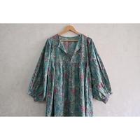 Robe longue d'été et d'automne en coton 100% écologique, respirante, à imprimé floral fait main, taille naturelle, lavable, style bohème décontracté