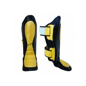 Protège-tibias d'entraînement de boxe sur mesure, qualité supérieure, prix de gros RTS, conception OEM personnalisée, couleur unie, modèle AI-SG-019 - Product Image 3