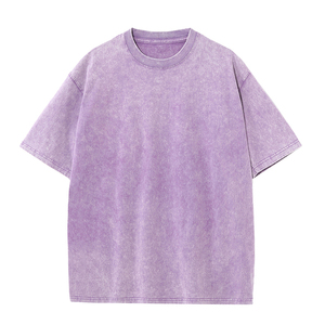 Camisetas de Verano para Hombre Más Vendidas, Alta Calidad, 100% Algodón, Estilo Lavado Ácido, Corte Holgado, Largo, Aspecto Elegante - Venta al Por Mayor - Product Image 2