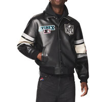 Vestes en cuir pour hommes Menes New Fashion avec logo personnalisé imprimé, broderie de haute qualité, style streetwear.