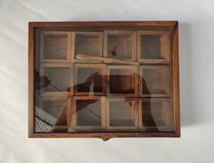 Best Selling Multi Compartmented <b>Wooden</b> Spice <b>Box</b> with Spoon for Kitchen Table Top Storage for Spices Herbs Masala - Product Image 5