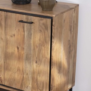 Vandana Autumn Balance Industrial 160cm acacia wood <b>sideboard</b> Baltik with doors, drawers and niches - Product Image 6