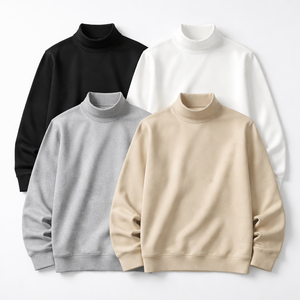 Wholesale Custom <b>Mock</b> <b>Neck</b> Turtleneck <b>Sweaters</b> for <b>Men</b> - OEM Manufacturer & Supplier - Product Image 5