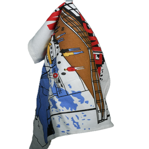 Essuie-tout de cuisine en coton imprimé, écologique, hypoallergénique, à séchage rapide, de couleur unie, personnalisable avec logo, vente en gros - Product Image 5