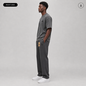 OEM Heavyweight Canvas 420GSM Custom Washed Men's Casual Jogger Pants 100% Cotton Eco-Friendly Breathable Quick Dry - Product Image 6